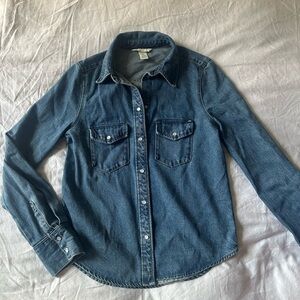 H&M Light Blue Denim Shirt